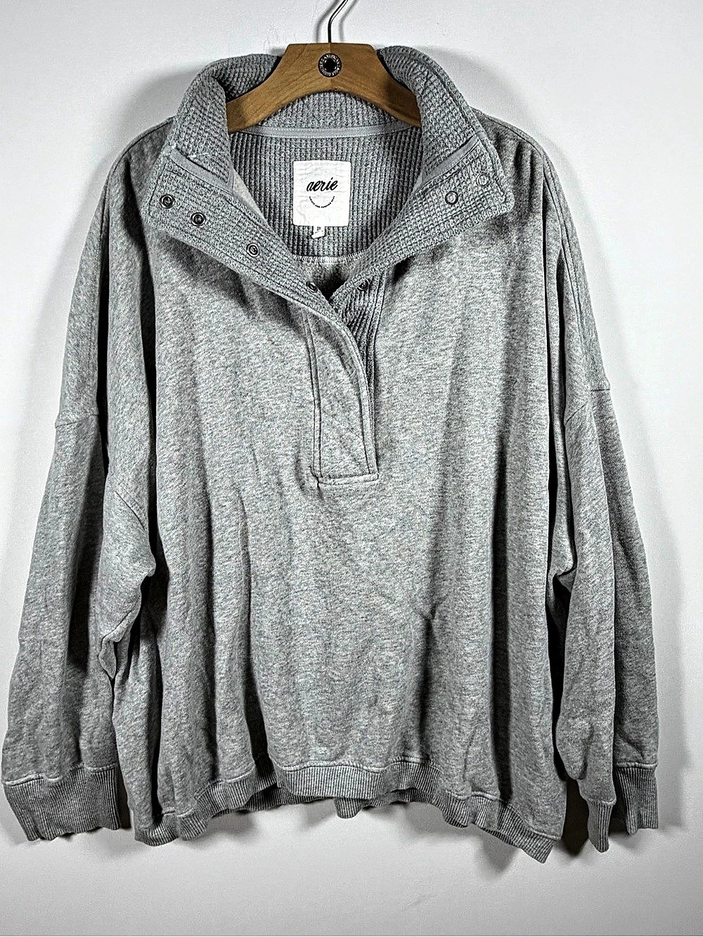 Aerie Oh Snap! Sweatshirt Gray XXL